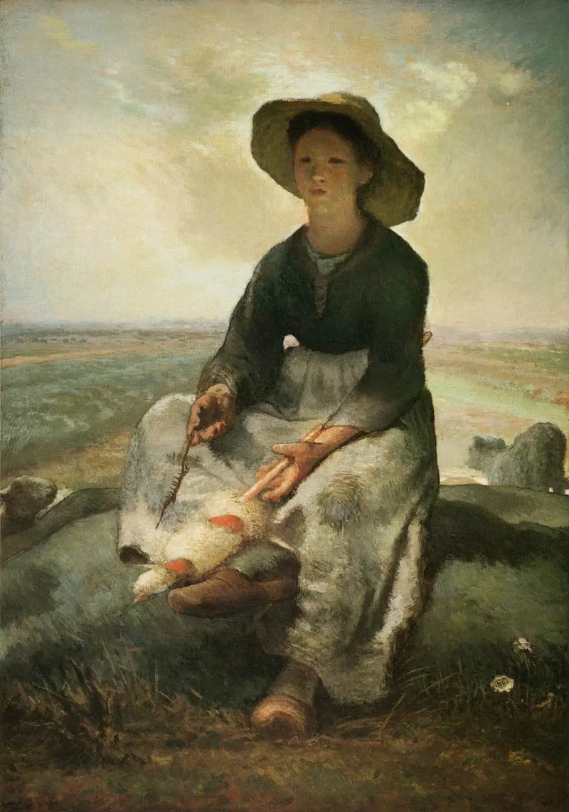 Mladá pastýřka - Jean-François Millet