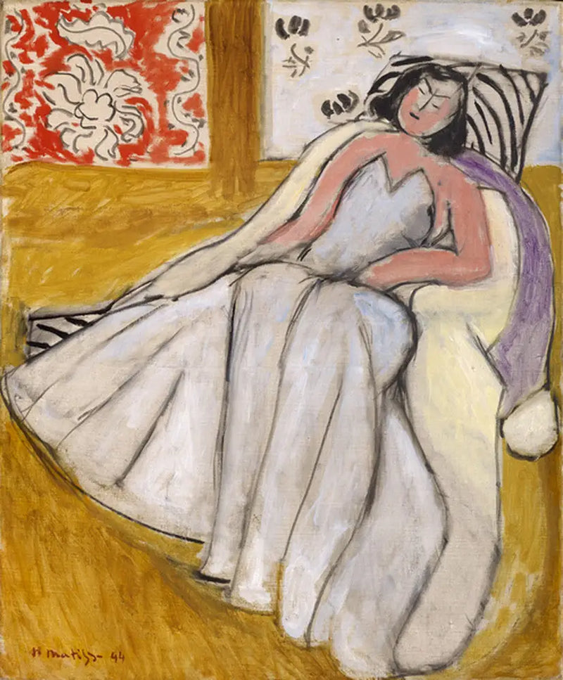 Mladá žena v bílém plášti - Henri Matisse