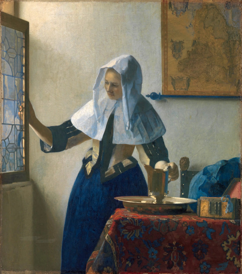 Mladá žena s džbánem - Johannes Vermeer