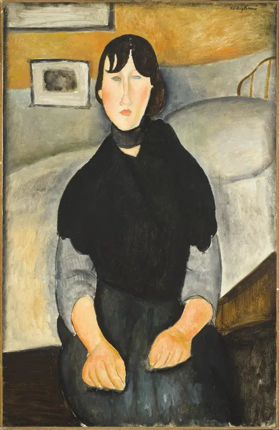 Mladá žena z lidu - Amedeo Modigliani