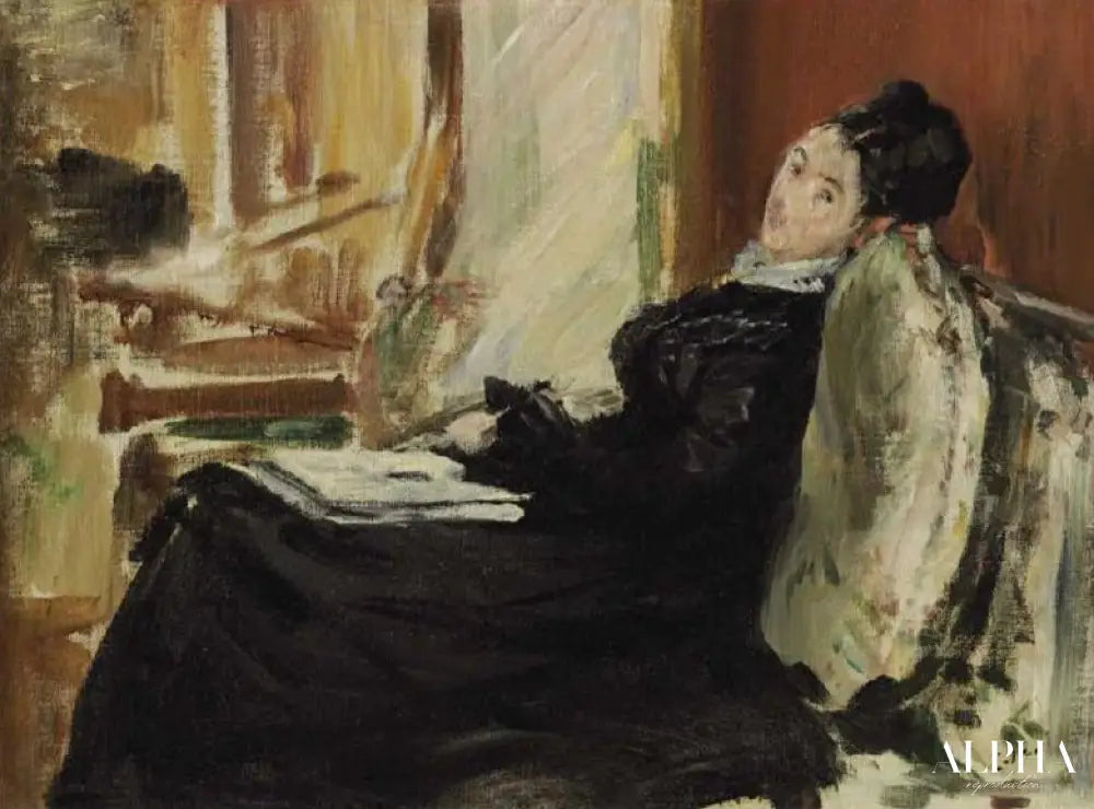 Jeune femme lisant - Edouard Manet - Reproductions de tableaux et peintures haut de gamme