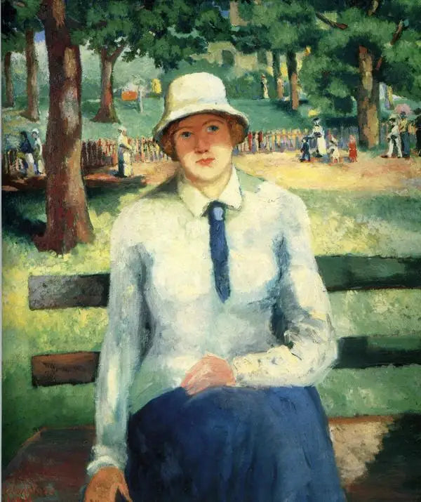 Mladá dívka v nezaměstnanosti (zrzavá dívka) - Kazimir Malevich