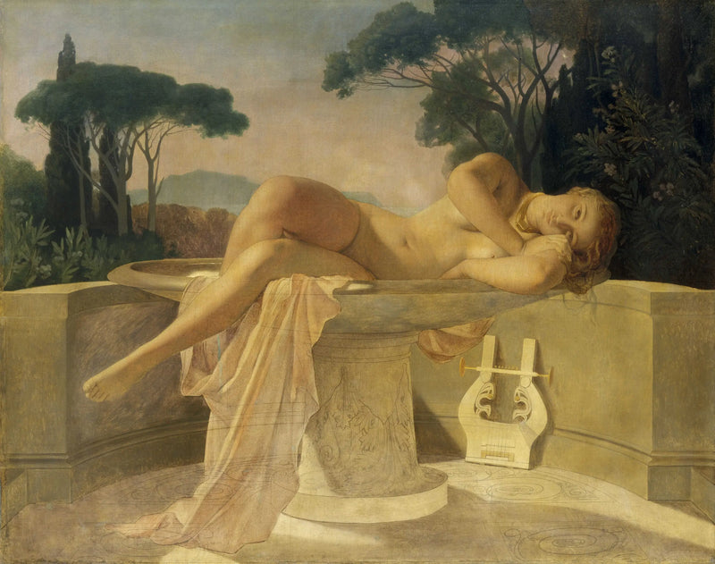 Mladá dívka v květináči - Paul Delaroche