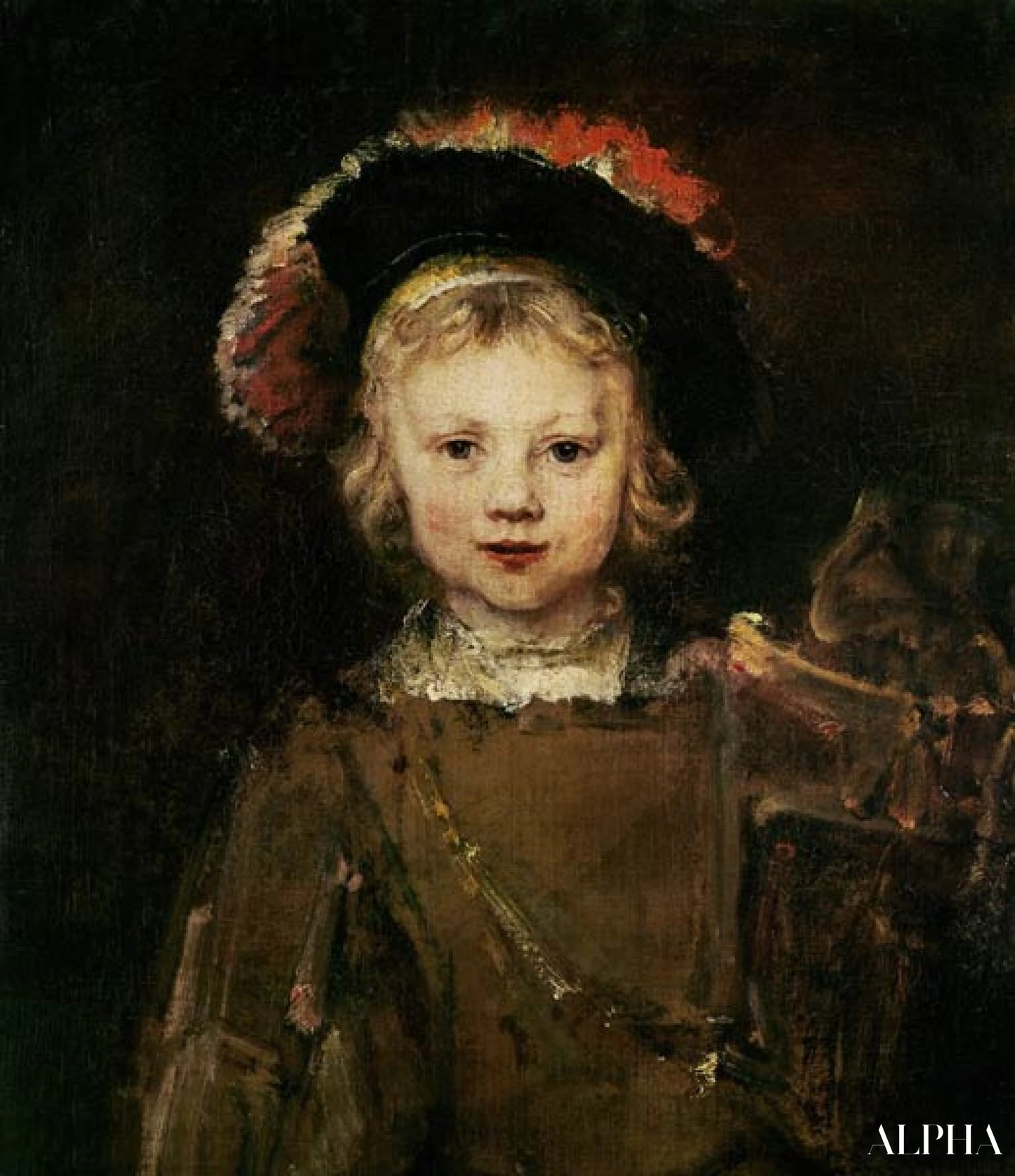 Jeune garçon déguisé - Rembrandt van Rijn - Reproductions de tableaux et peintures haut de gamme
