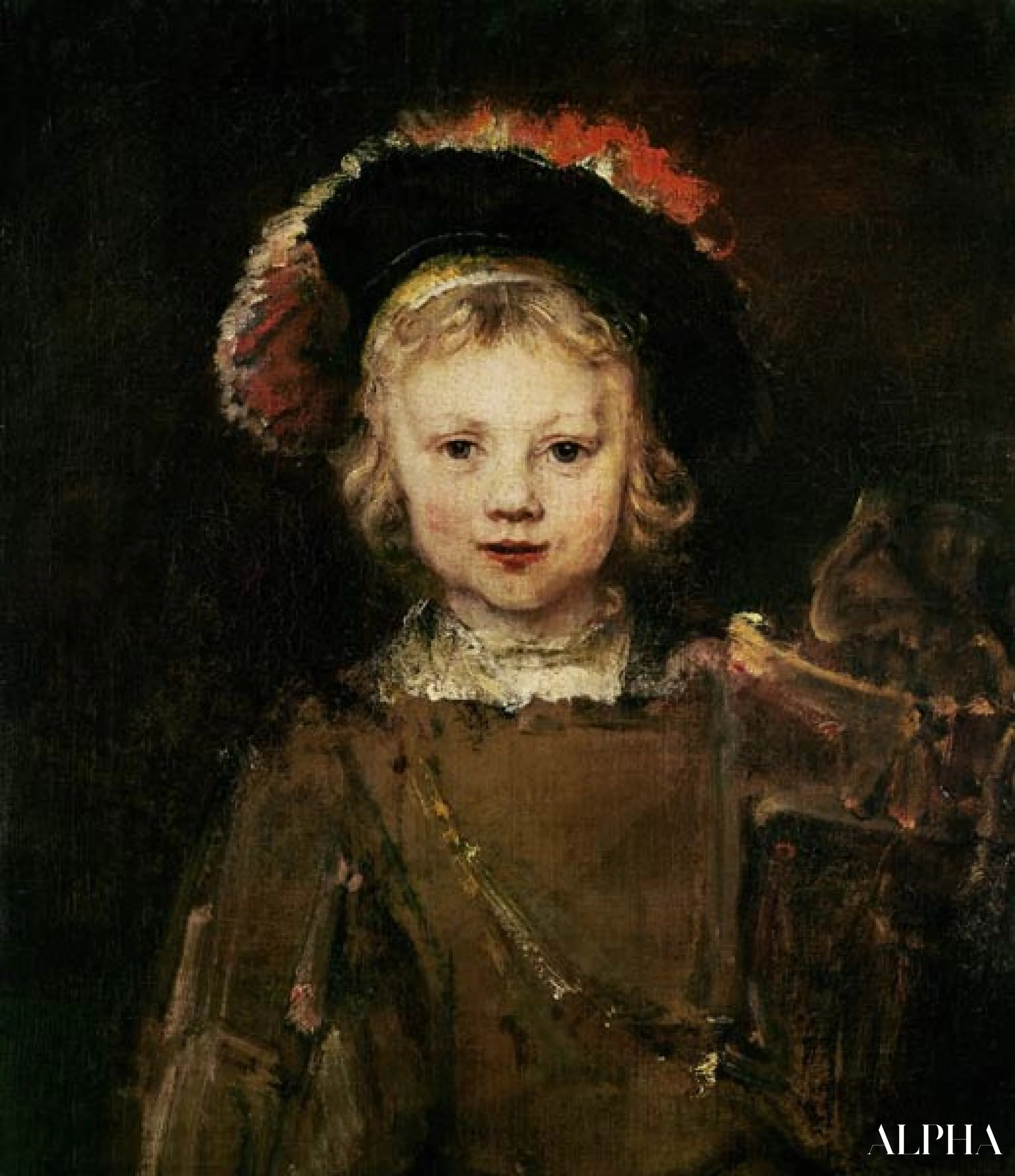 Jeune garçon déguisé - Rembrandt van Rijn - Reproductions de tableaux et peintures haut de gamme