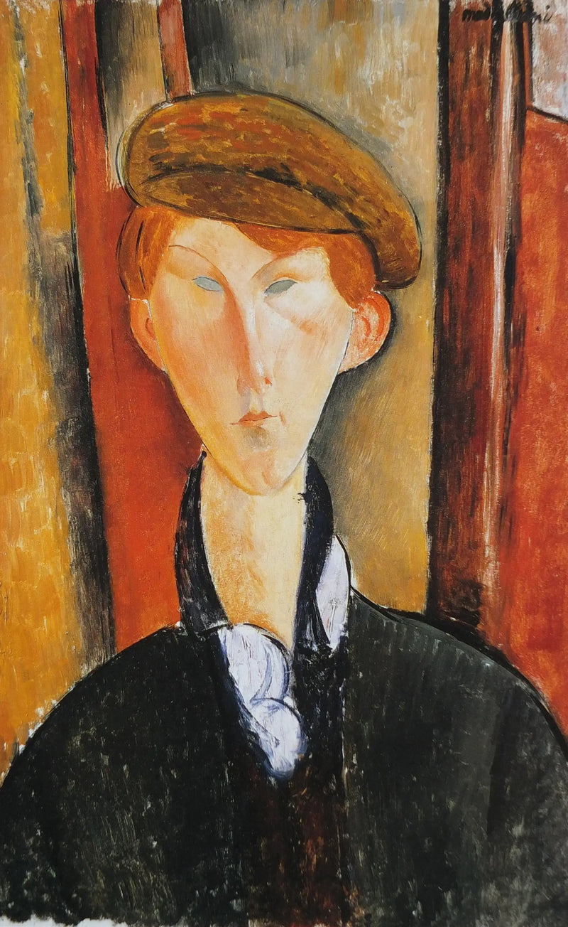 Mladý muž s čepicí - Amedeo Modigliani
