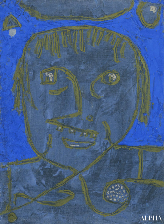 Jeune homme à la veille - Paul Klee - Reproductions de tableaux et peintures haut de gamme