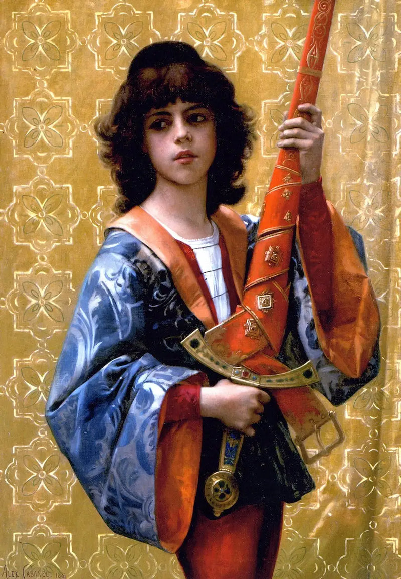 Mladá žena v florentském kostýmu - Alexandre Cabanel