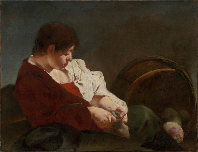 Mladý farmář na trhu - Giovanni Battista Piazzetta