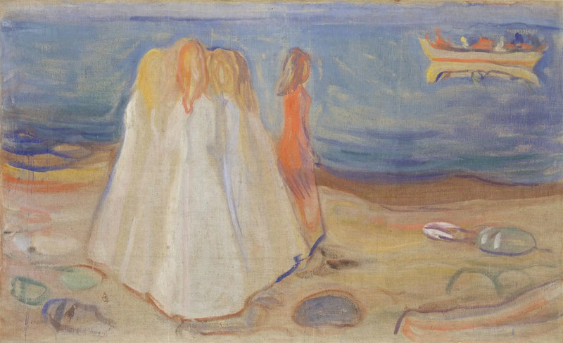 Mladé ženy na pláži (Frise Reinhardt) - Edvard Munch