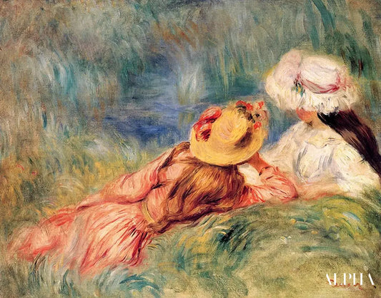 Jeunes filles au bord de l'eau - Pierre-Auguste Renoir - Reproductions de tableaux et peintures haut de gamme