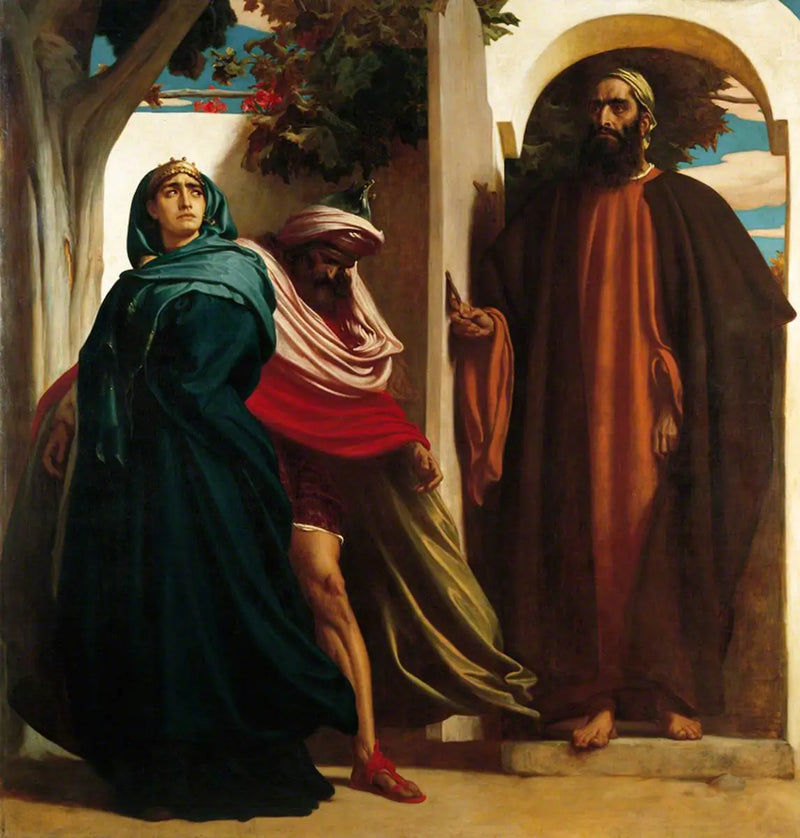 Jézabel a Achab - Frederic Leighton
