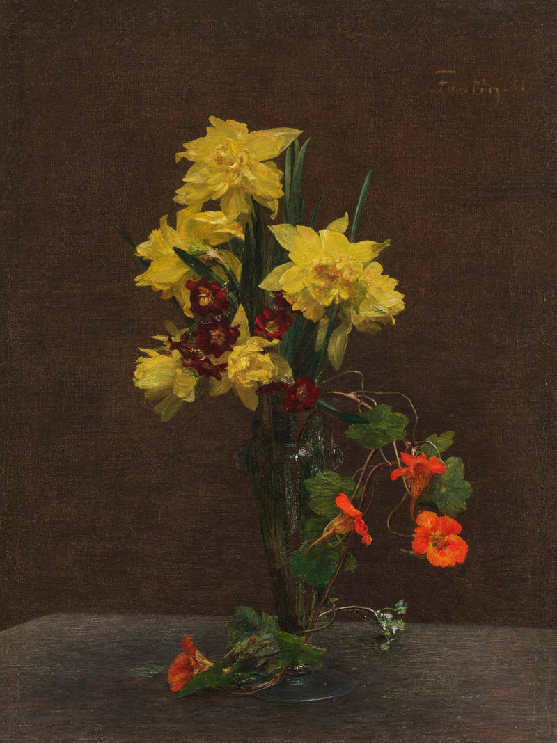 Jonkvilly a kapucínky - Henri Fantin-Latour