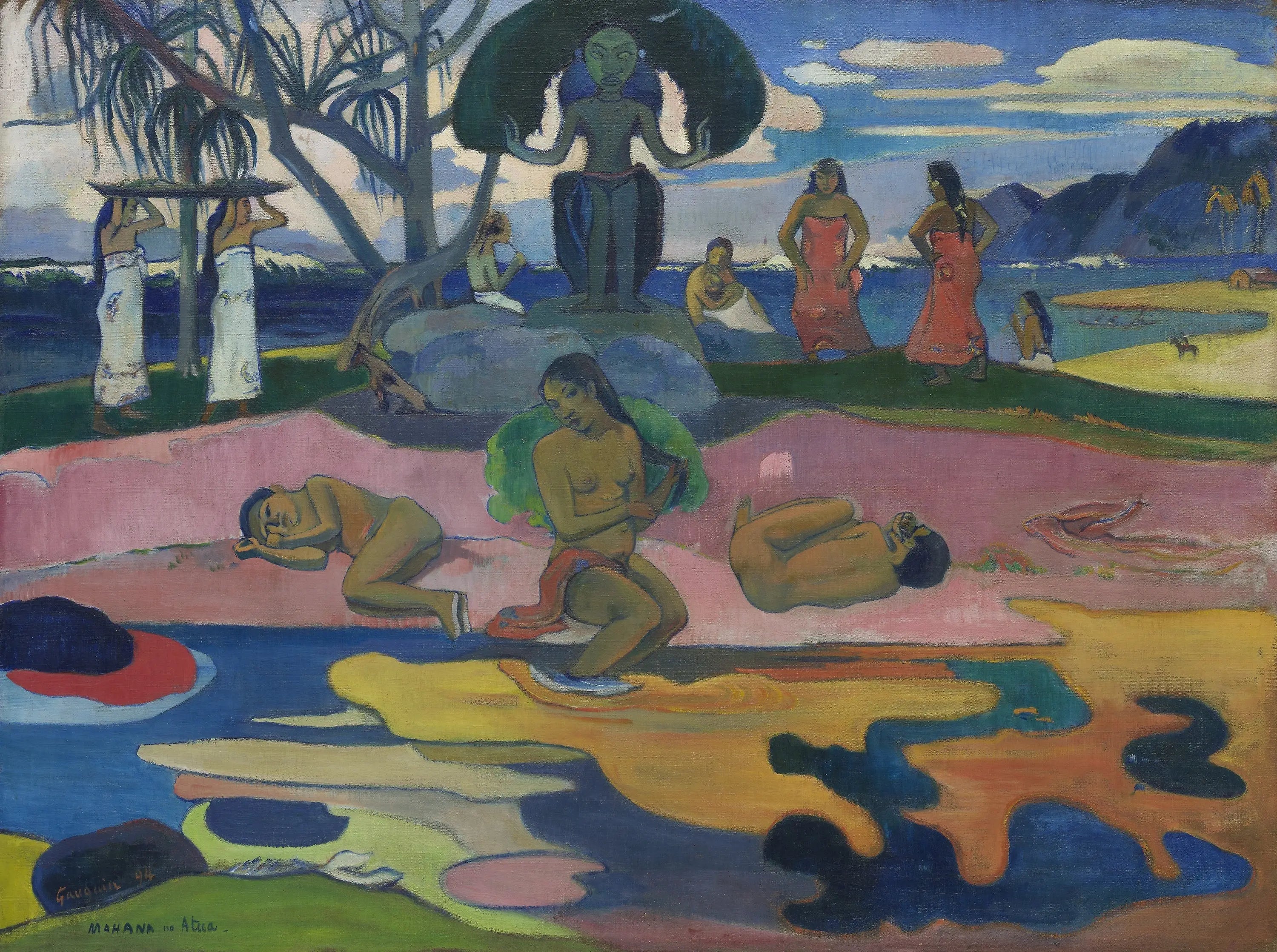 Reproduction du tableau « Jour de Dieu - Paul Gauguin » par Alpha Reproduction en peinture à l’huile