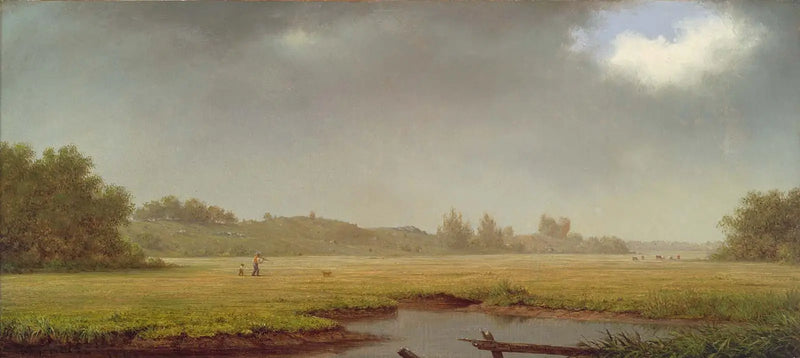 Oblačný den, Rhode Island - Martin Johnson Heade