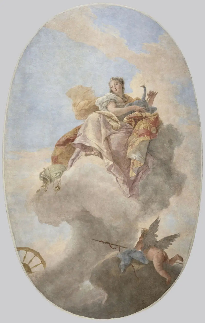 Junon uprostřed mraků - Giovanni Battista Tiepolo