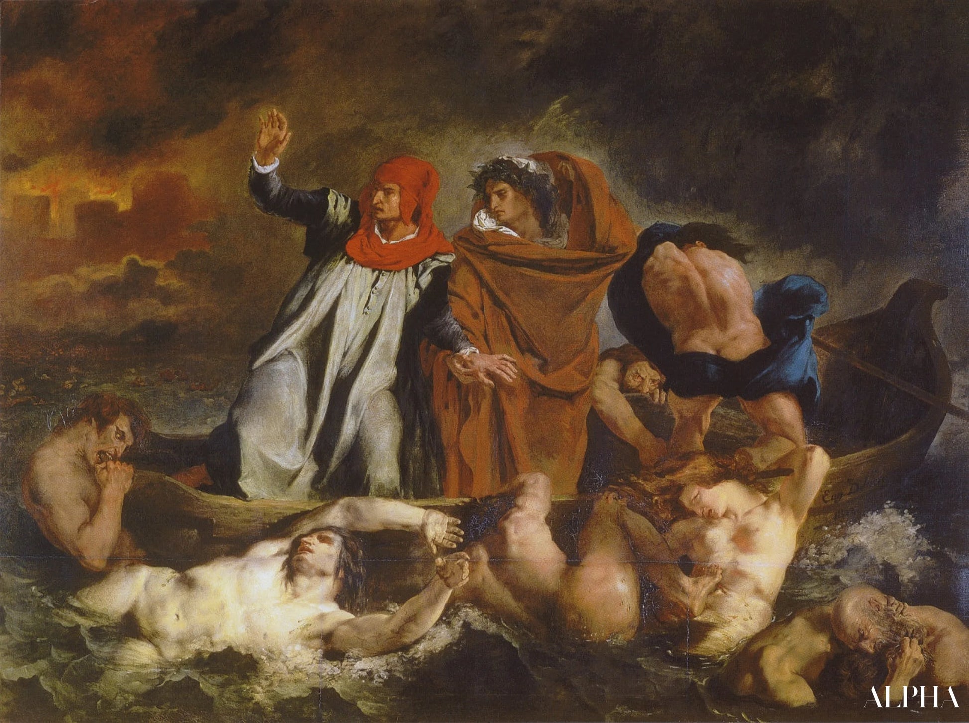 La barque de Dante - Edouard Manet - Reproductions de tableaux et peintures haut de gamme