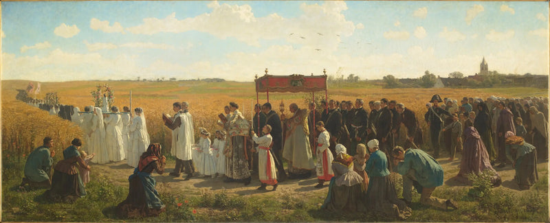 Požehnání obilí v Artois - Jules Breton