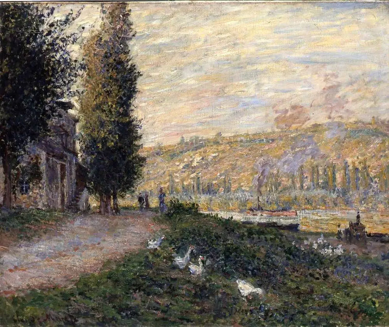 Břeh u Lavacourtu - Claude Monet