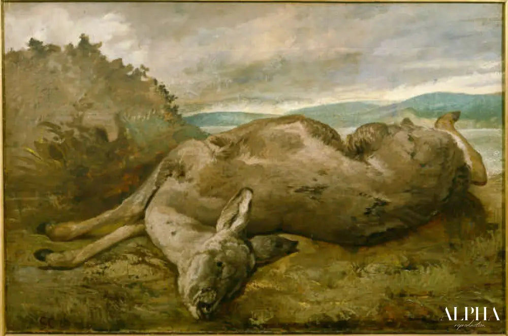 La biche - Gustave Courbet - Reproductions de tableaux et peintures haut de gamme