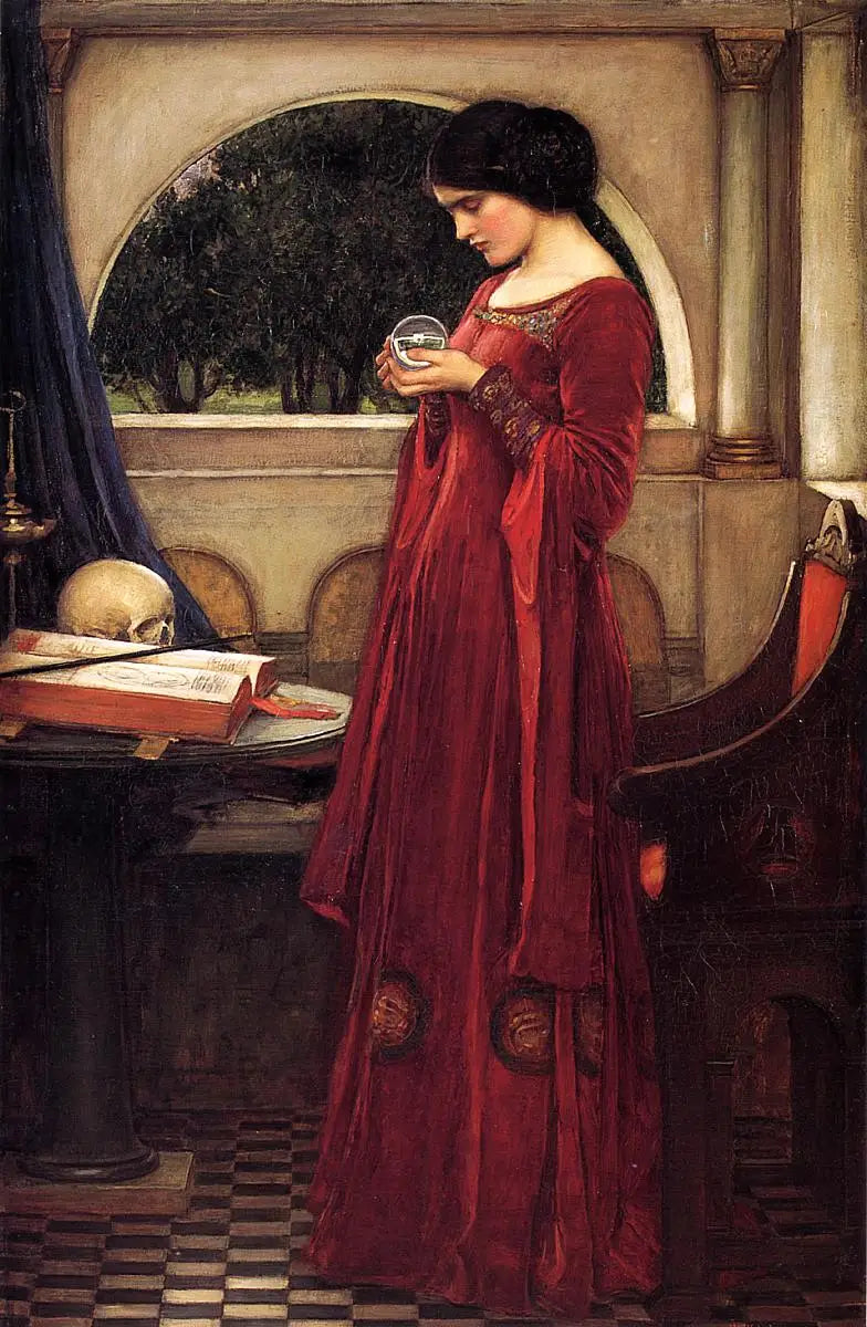 Křišťálová koule - John William Waterhouse