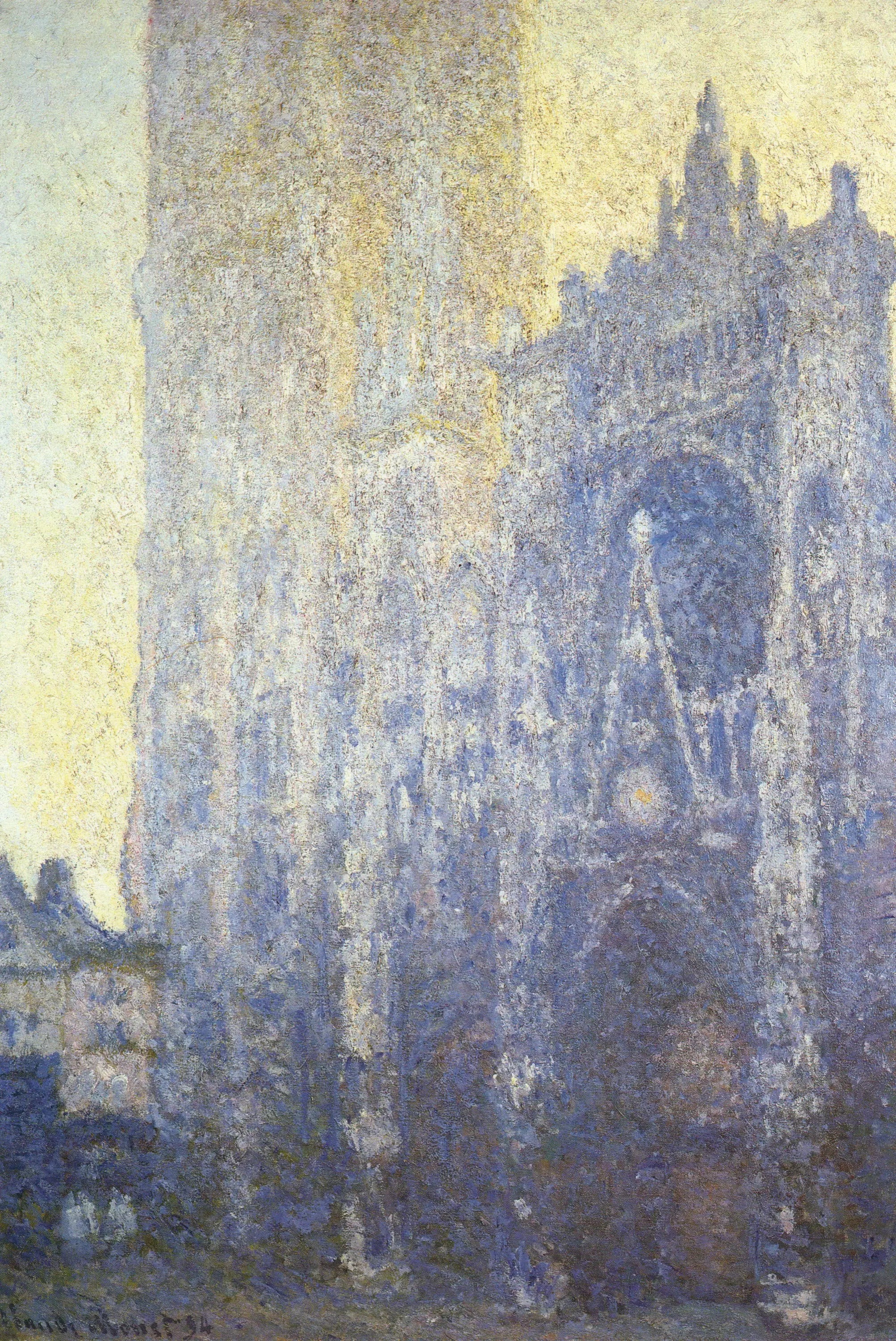 Reproduction du tableau « La Cathédrale de Rouen, le Portail, Effet du matin - Claude Monet » par Alpha Reproduction en peinture à l’huile