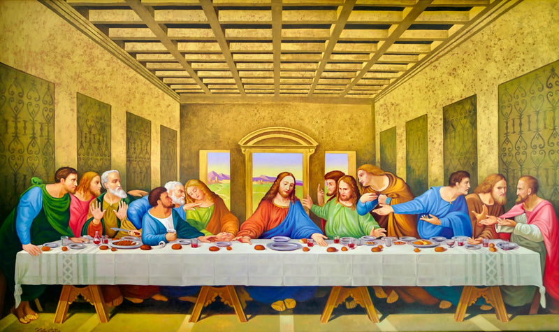 La Cène – Nová interpretace mistrovského díla Leonarda da Vinci od Master Apollona | Rozměr 270 x 160 cm