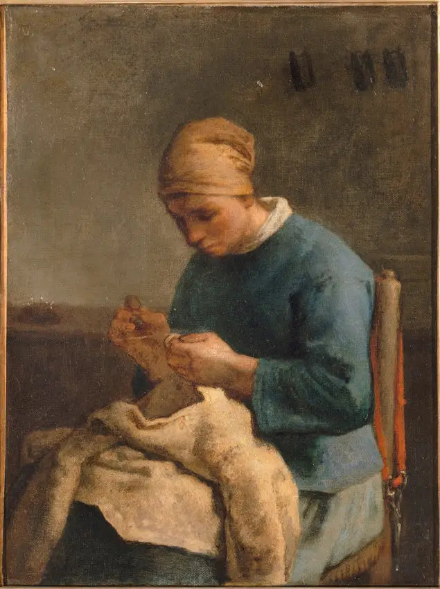 La Couseuse - Jean-François Millet
