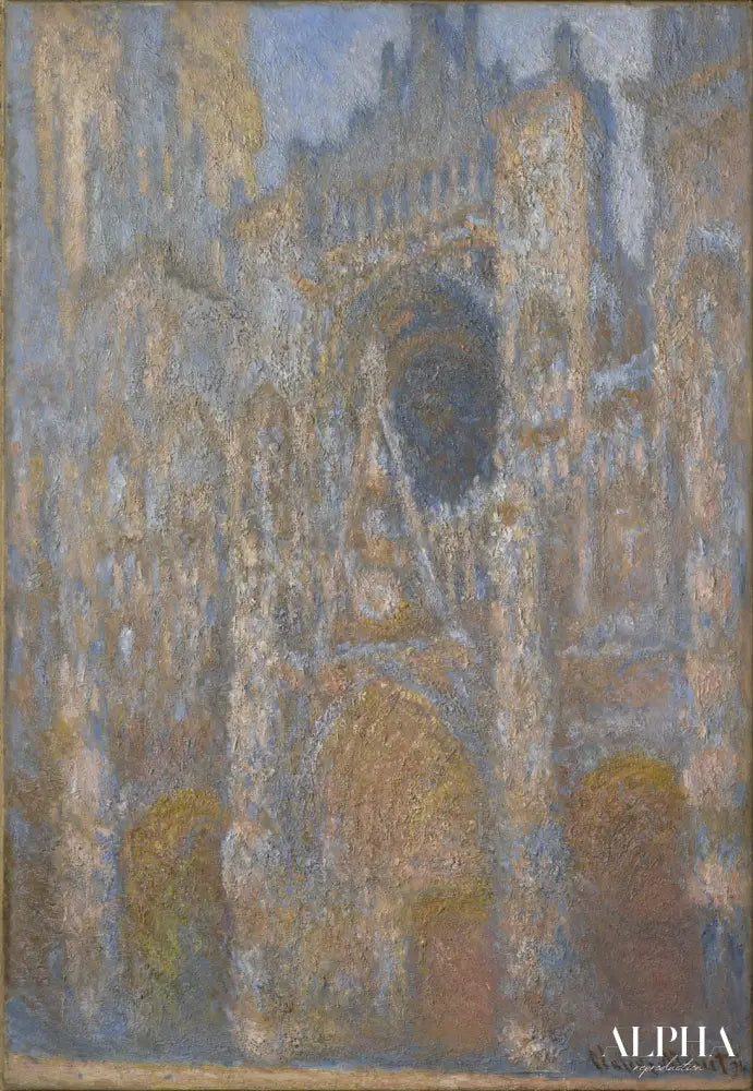 La Façade de la cathédrale de Rouen au soleil (W1358) - Claude Monet - Reproductions de tableaux et peintures haut de gamme