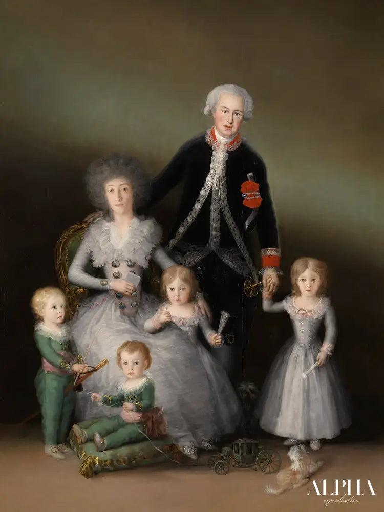 La Famille du duc d'Osuna - Francisco de Goya - Reproductions de tableaux et peintures haut de gamme