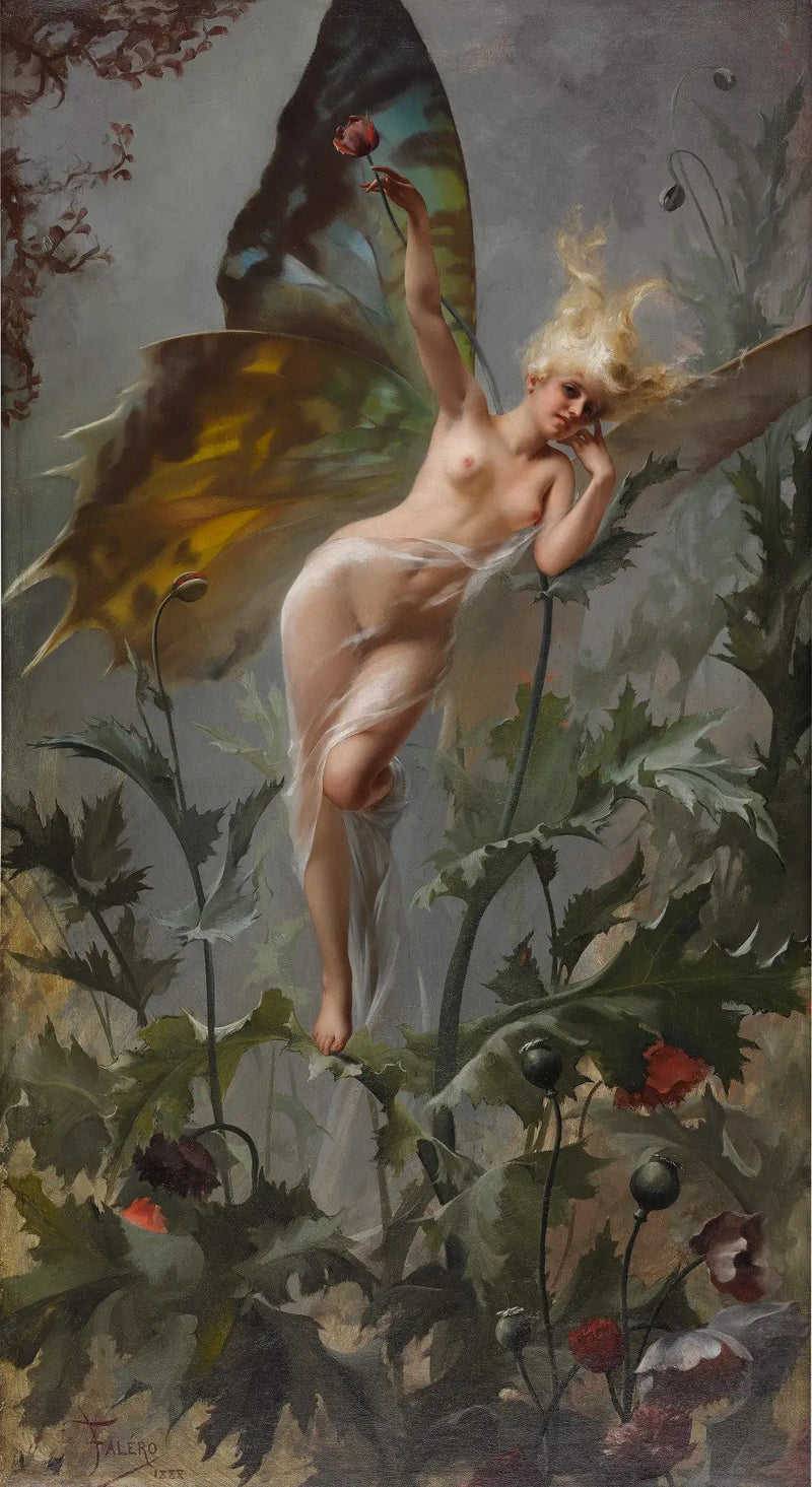 Víla makového květu - Luis Ricardo Falero