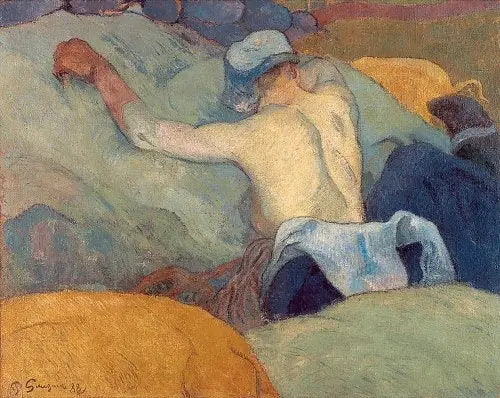 Žena s prasaty, v plném rozkvětu - Paul Gauguin