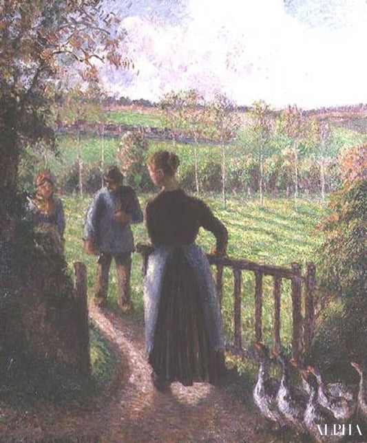 La femme aux oies - Edouard Manet - Reproductions de tableaux et peintures haut de gamme