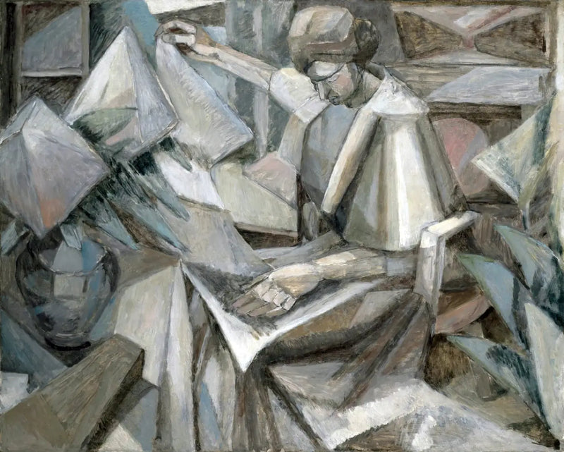 Žena s fialkami - Albert Gleizes