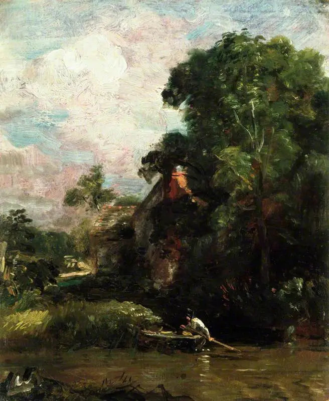 La Farma v údolí (náčrt) - John Constable