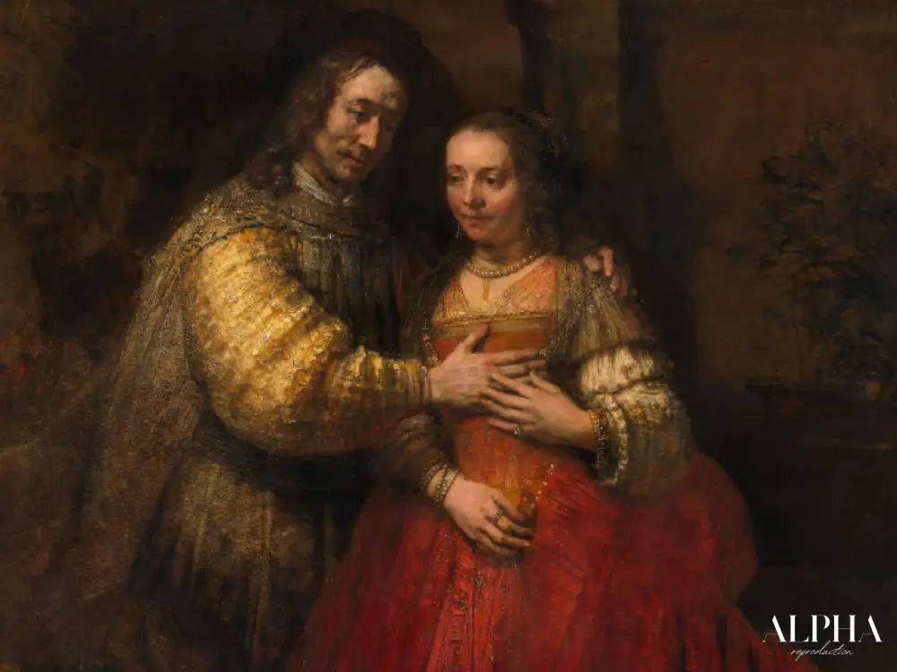 La Fiancée juive - Rembrandt van Rijn - Reproductions de tableaux et peintures haut de gamme