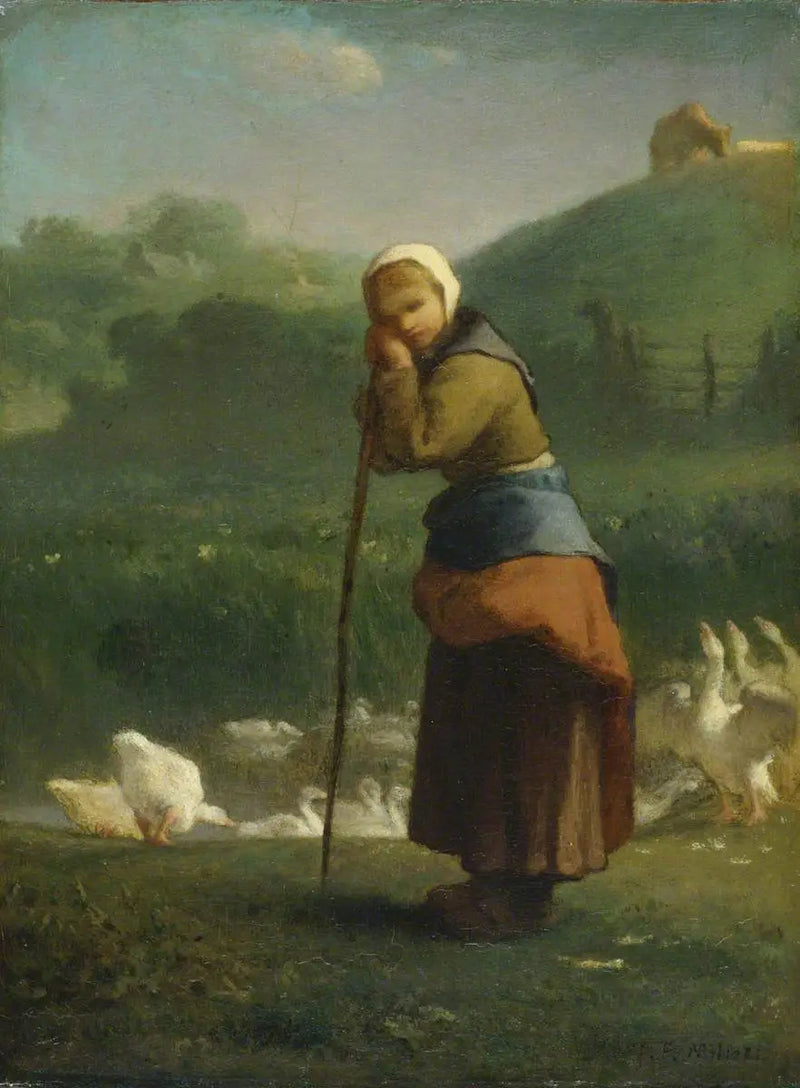 La Gardeuse d'Oies à Gruchy - Jean-François Millet