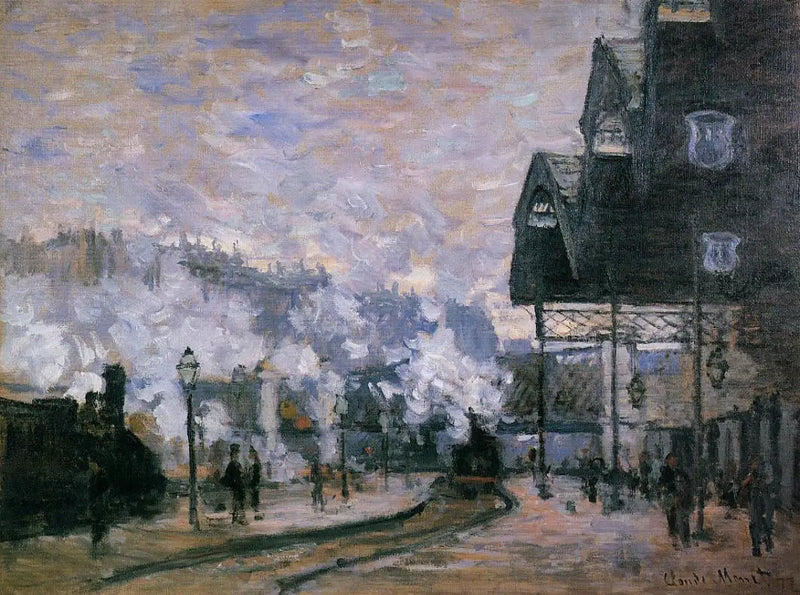 Nádraží Saint-Lazare, pohled zvenčí - Claude Monet