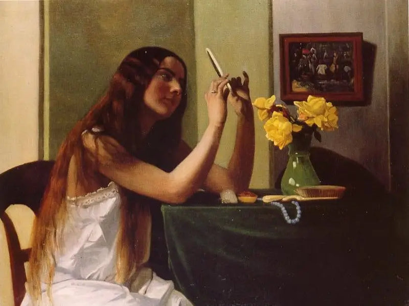 La jeune fille au miroir - Felix Vallotton