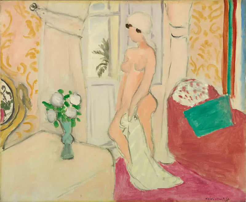 Mladá dívka a váza s květinami - Henri Matisse