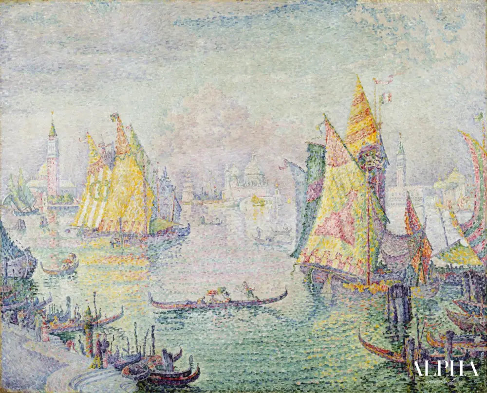 La lagune de Saint-Marc, Venise - Paul Signac - Reproductions de tableaux et peintures haut de gamme