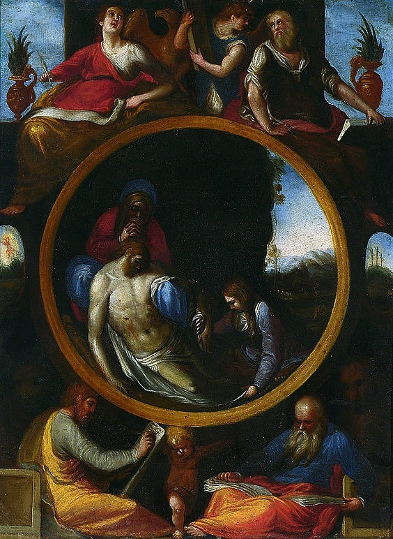 Lamentace na těle mrtvého Krista - Denis Calvaert