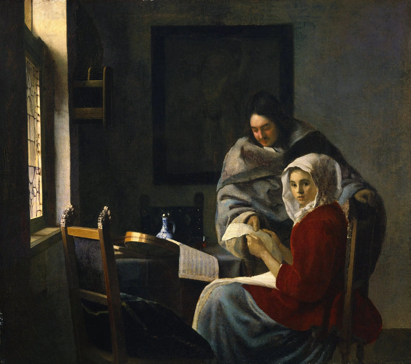 Hudební lekce přerušená - Johannes Vermeer