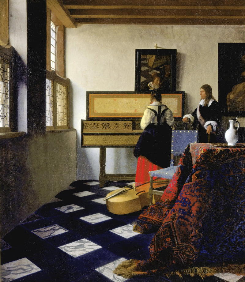 Hudební lekce - Johannes Vermeer