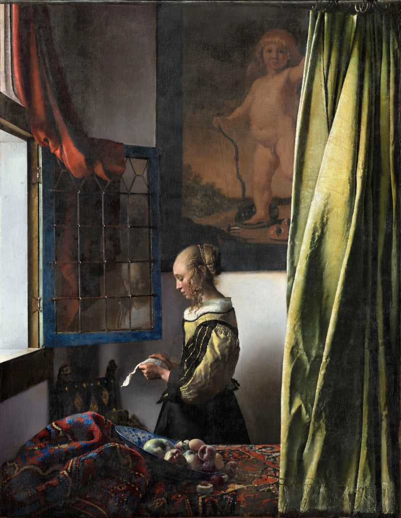 Čtenářka u okna - Johannes Vermeer