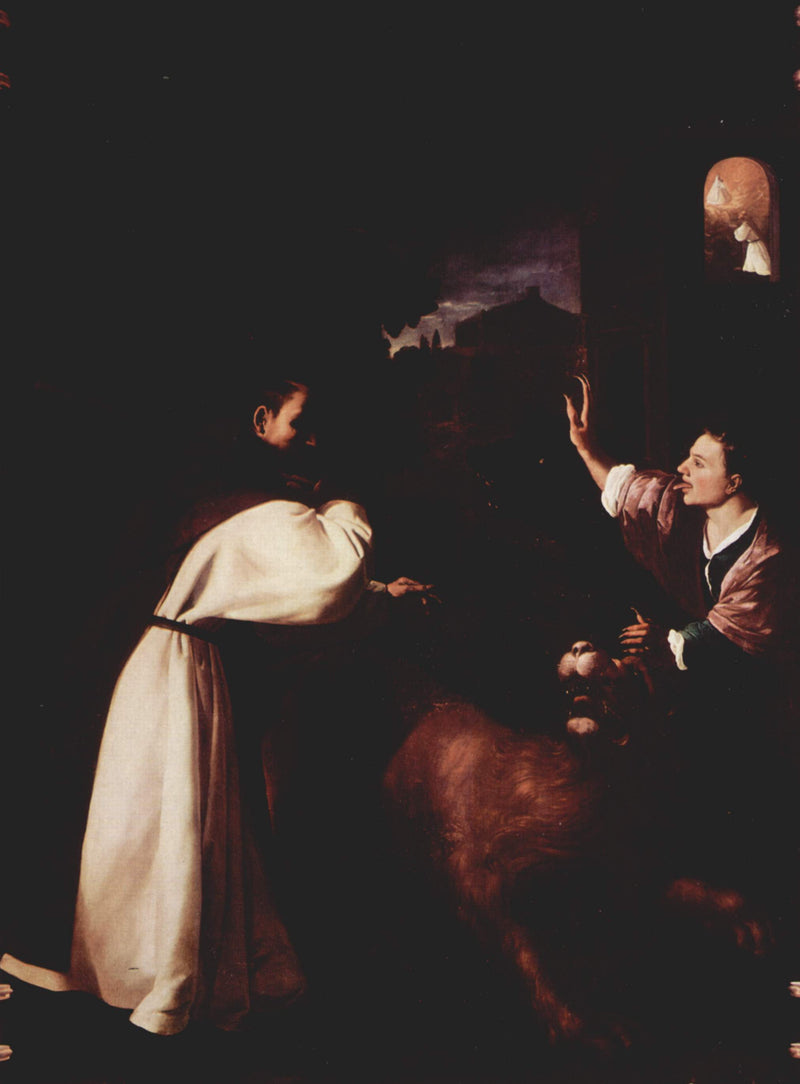 Boj bratra Diega de Orgaz proti démonům - Francisco de Zurbarán