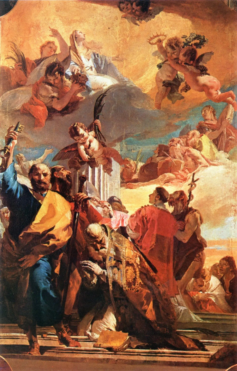 La Madona v slávě s svatými - Giovanni Battista Tiepolo