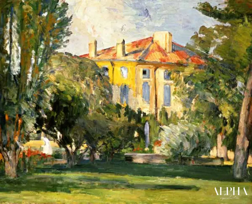 La maison du Jas de Bouffan - Paul Cézanne - Reproductions de tableaux et peintures haut de gamme