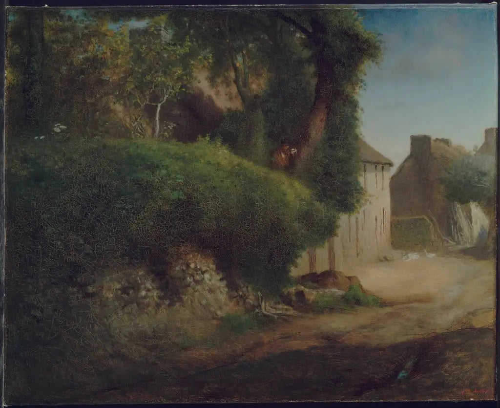 La maison familiale de Millet à Gruchy - Jean-François Millet - Alpha Reproduction
