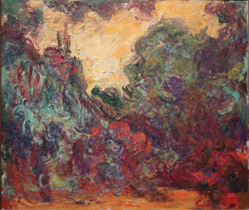 Dům viděný ze zahrady s růžemi - Claude Monet